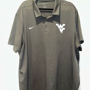 West Virginia Nike Men's Charcoal Grey Polo Shirt